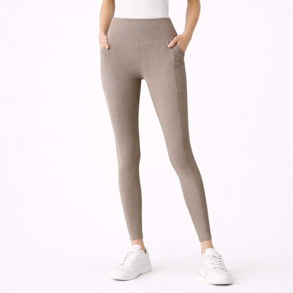 Move Theory Ribbed Leggings Beige XS